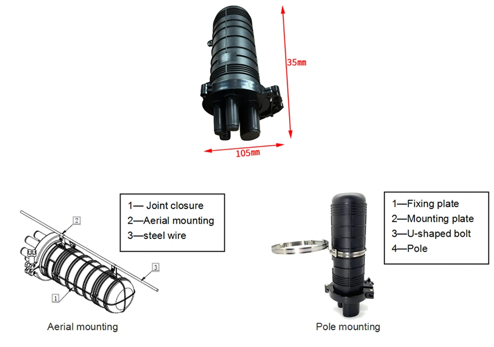 24Core Fiber Optic Dome Splice Closure